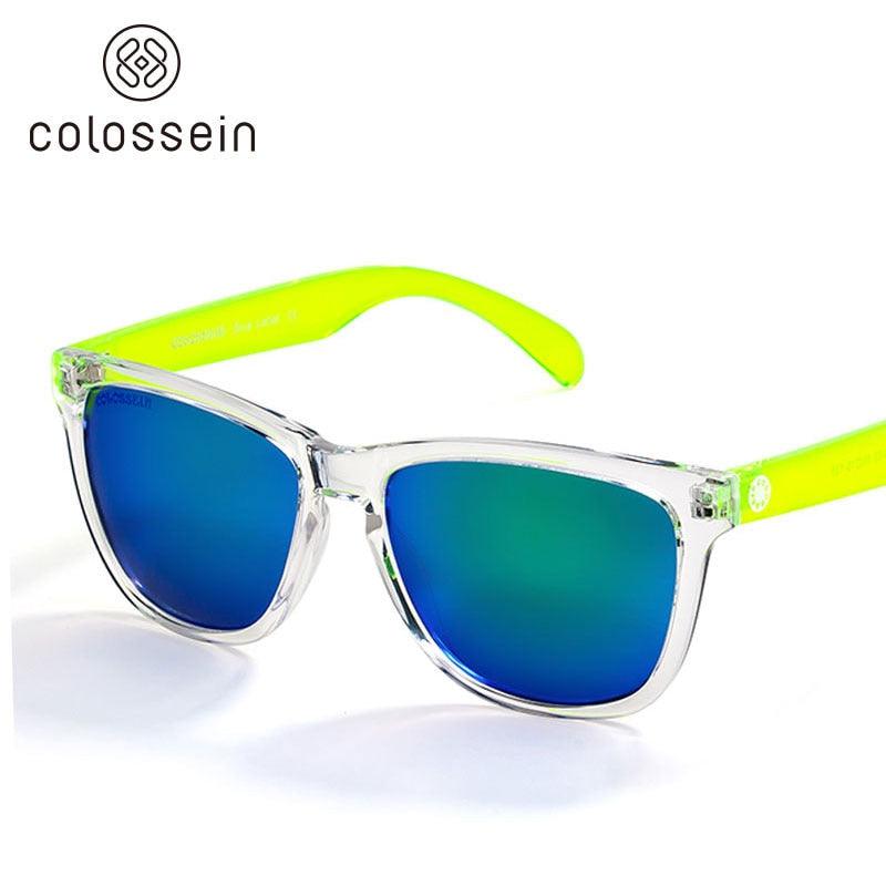 COLOSSEIN, Sunglasses For Women, Gradient, Colorful Lens, Glasses, Classic, Retro, Eyewear, Transparent Frame, UV400, Sunglasses Men, clouddiscoveries.com