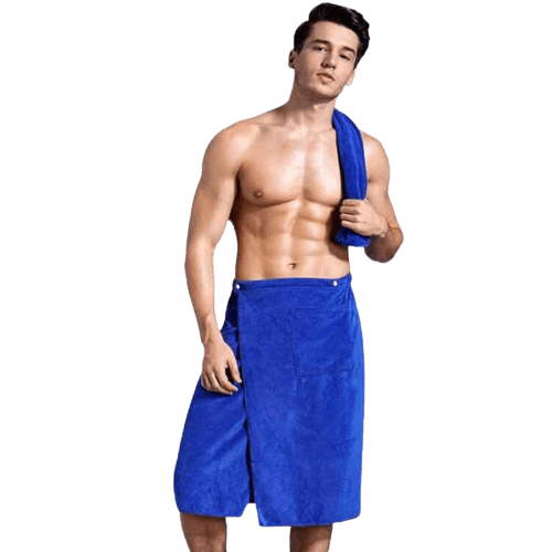 Mens, Microfiber, Wearable Bath Towel, With Pocket, Beach, Beach Towel, Blanket