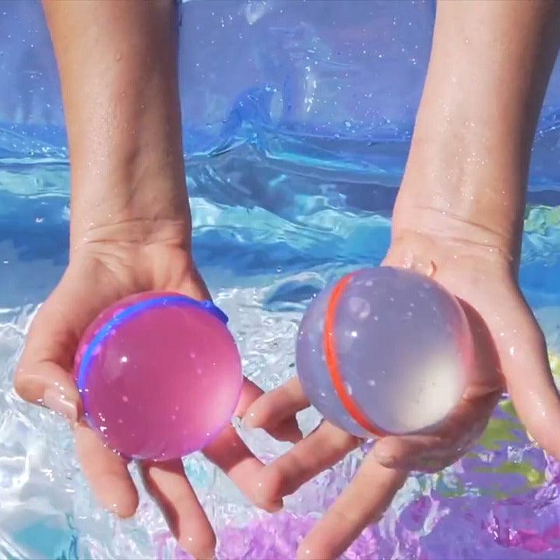 Water Balloon, Water Bombs, Splash Ball Toys, Reusable Water Balloons, Garden Game For Kids, Water Sports, clouddiscoveries.com