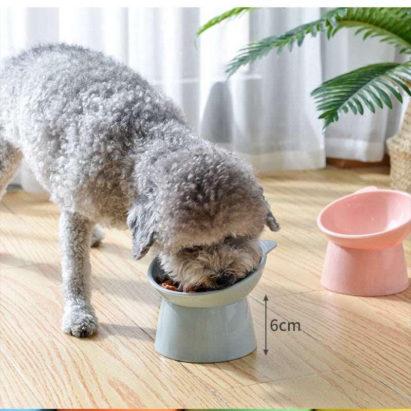 Pet, Food Bowl, Tilt High, Bottom Neck, Protector, Anti-choking, Dog, Cat, Water Bowl, Anti-dumping, Dog, Feeding Supplies, clouddiscoveries.com