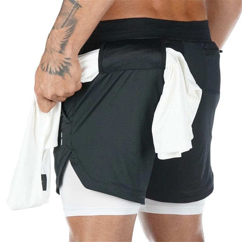 Double-deck Quick dry Running Shorts