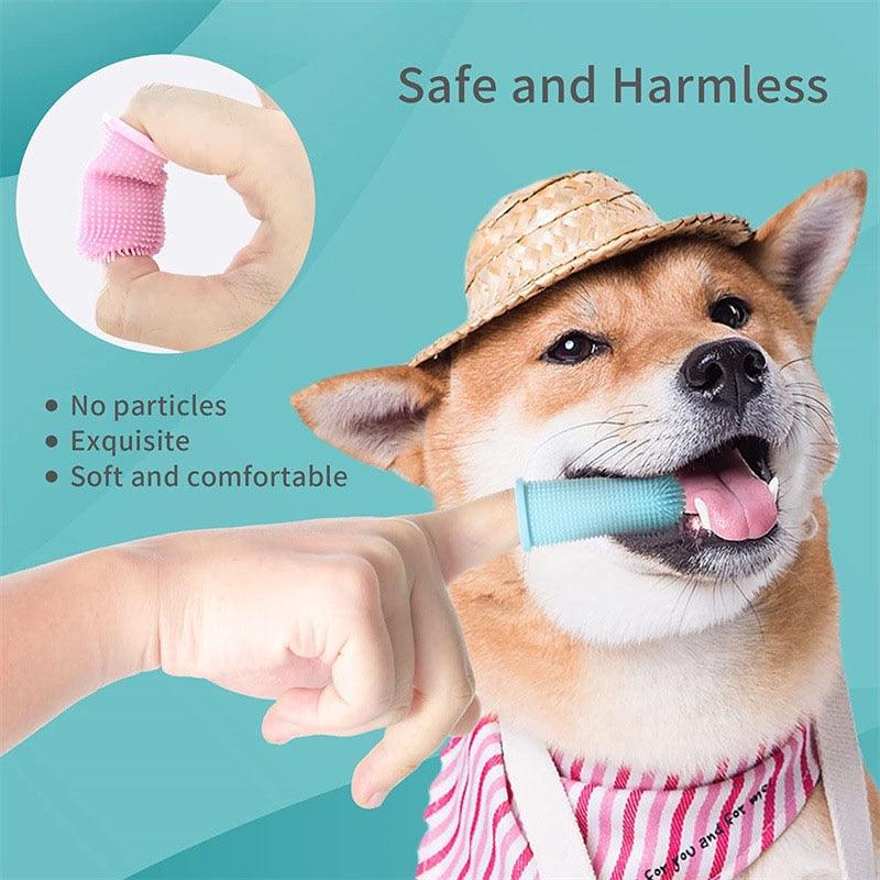Dog, Super Soft, Pet Finger, Toothbrush, Teeth Cleaning, Bad Breath Care, Non-toxic, Silicone, ToothBrush Tool, Dog Cleaning Supplies, clouddiscoveries.com