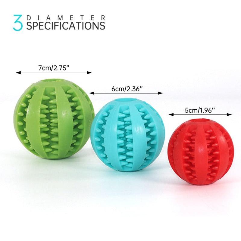Pet, Dog Toy, Interactive, Rubber Balls, for Small Large Dogs, Puppy, Cat Chewing Toys, Pet, Tooth Cleaning, Indestructible, Dog Food Ball, clouddiscoveries.com