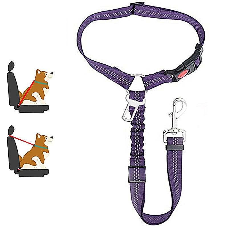 Two-In-One Car Seat Belt Dog Harness