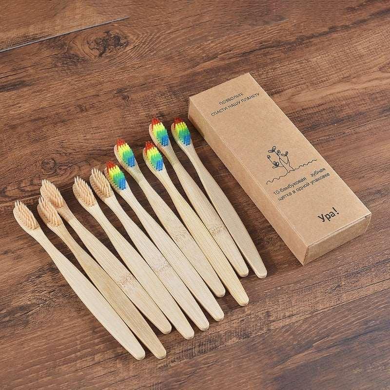 Colorful Toothbrush, Natural, Bamboo Toothbrush, Soft Bristle, Charcoal, Teeth, Eco, Bamboo, Toothbrushes, Dental, Oral Care, clouddiscoveries