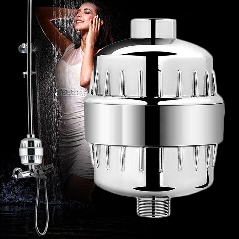 15 Layers of Filtration, 10 Stages Shower Water Filter, Remove Chlorine, Heavy Metals, Filtered Showers, Head Soften, for Hard Water, shower accessories, clouddiscoveries.com
